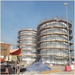 لوله داربستی گالوانیزه با مقاومت بالا برای ساخت داربست‌های فلزی